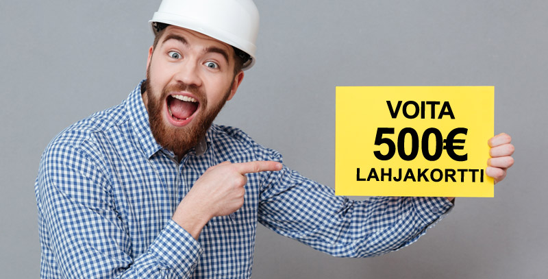 Voita 500 € lahjakortti K-Rautaan | Arvontamaailma