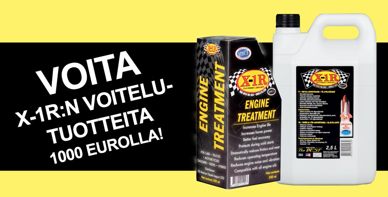 Voita 1000 eurolla X-1R voitelutuotteita | Arvontamaailma Voita 1000 eurolla X-1R voitelutuotteita | Arvontamaailma