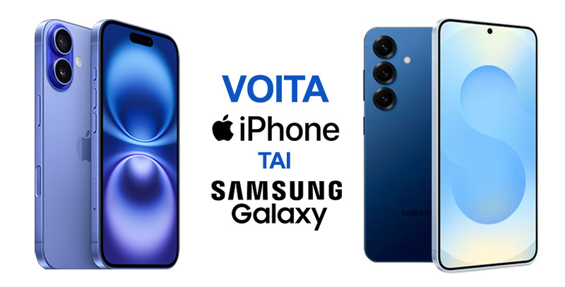 Voita Samsung Galaxy S25 tai Apple iPhone 16 | Arvontamaailma