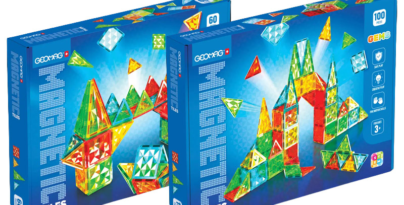 Voita yli 100 € arvoinen Geomag Tiles Gems -rakennuspaketti! | Arvontamaailma