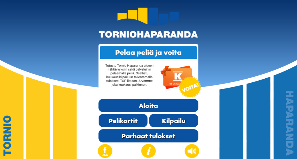 Pelaa TornioHaparanda -muistipeliä ja voita 10€ Motonet lahjakortti Pelaa TornioHaparanda -muistipeliä ja voita 10€ Motonet lahjakortti